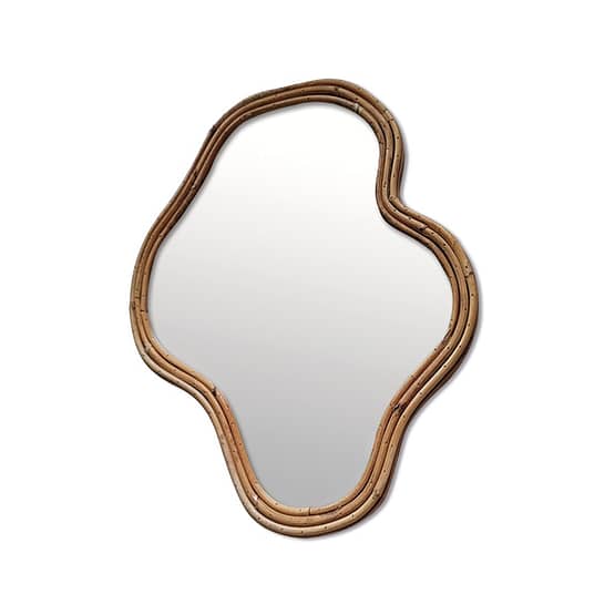 Miroir Archibald en bois - 40x35 cm