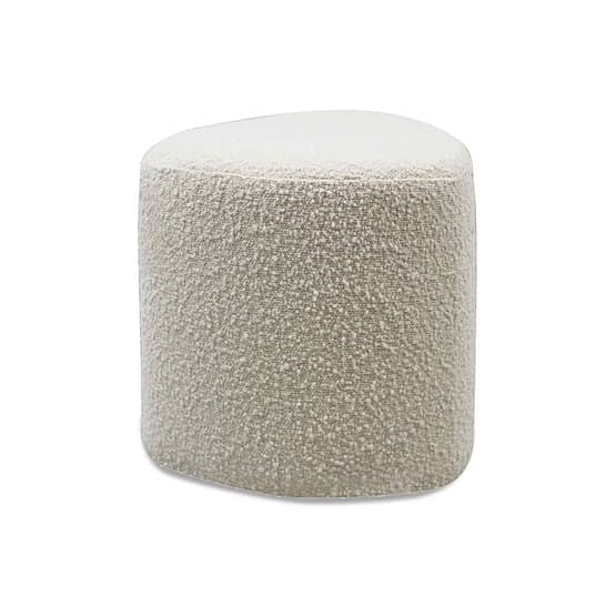 Tabouret tissu Doudou en bouclette - 45x35 cm