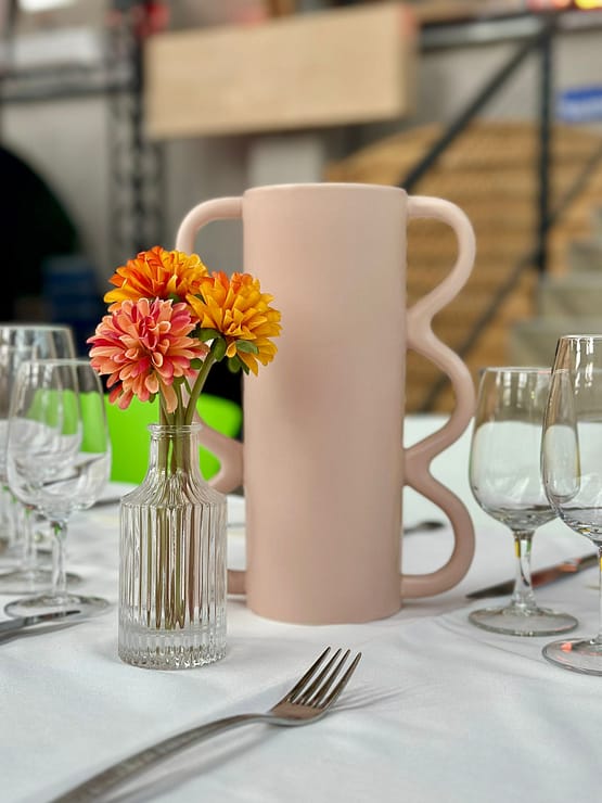 Vase Domy rose - seconde main état neuf – Image 3