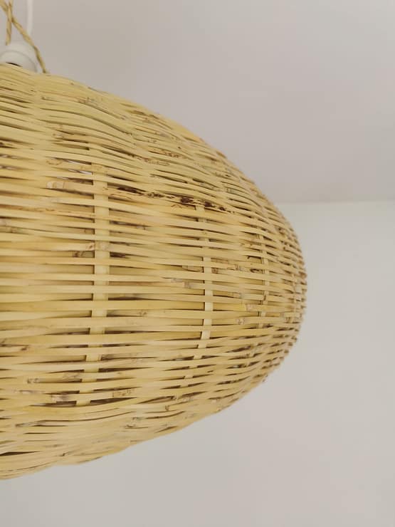 Suspension Gabrielle en Rotin Tressé - 60x30 cm - Fabrication Artisanale Marocaine – Image 3