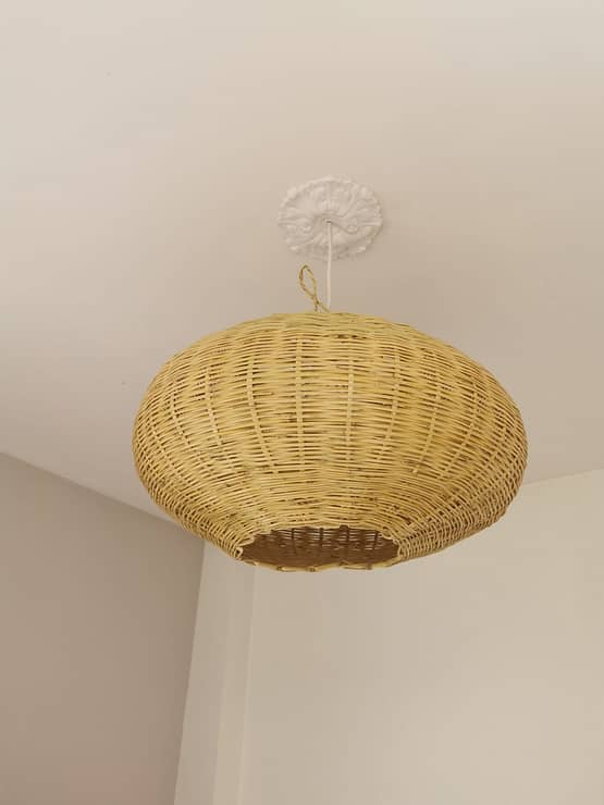 Suspension Gabrielle en Rotin Tressé - 60x30 cm - Fabrication Artisanale Marocaine – Image 2