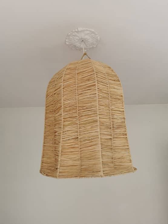 Suspension Gaby en Raphia Tressé - 40x50 cm - Fabrication Artisanale Marocaine – Image 2