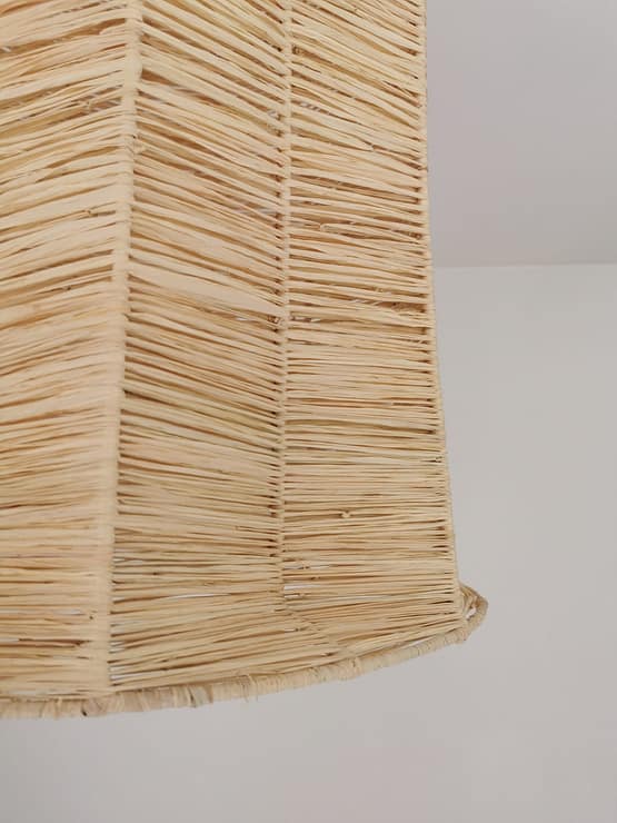 Suspension Gaby en Raphia Tressé - 40x50 cm - Fabrication Artisanale Marocaine