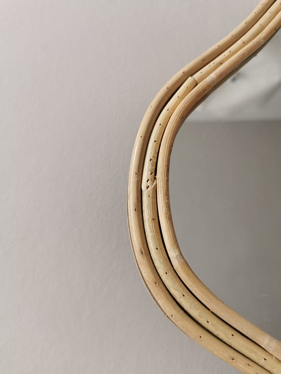 Miroir Archibald en bois - 40x35 cm – Image 2