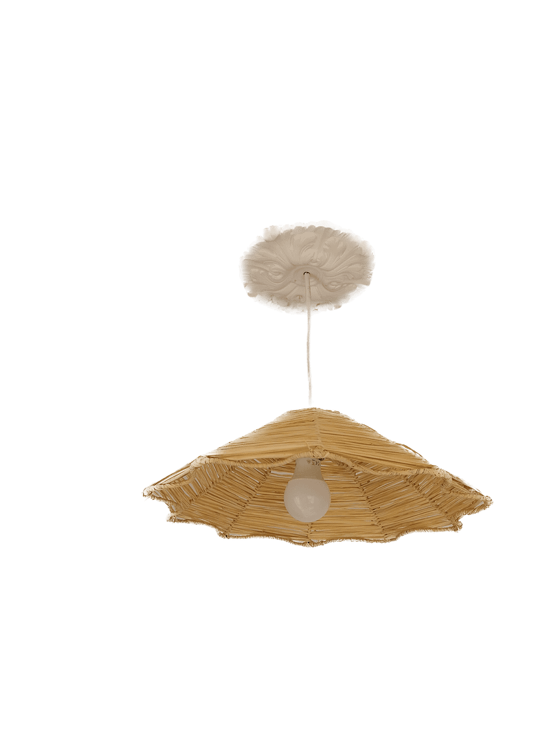 Suspension Gustave en Raphia Tressé - 40x10 cm - Fabrication Artisanale Marocaine – Image 10