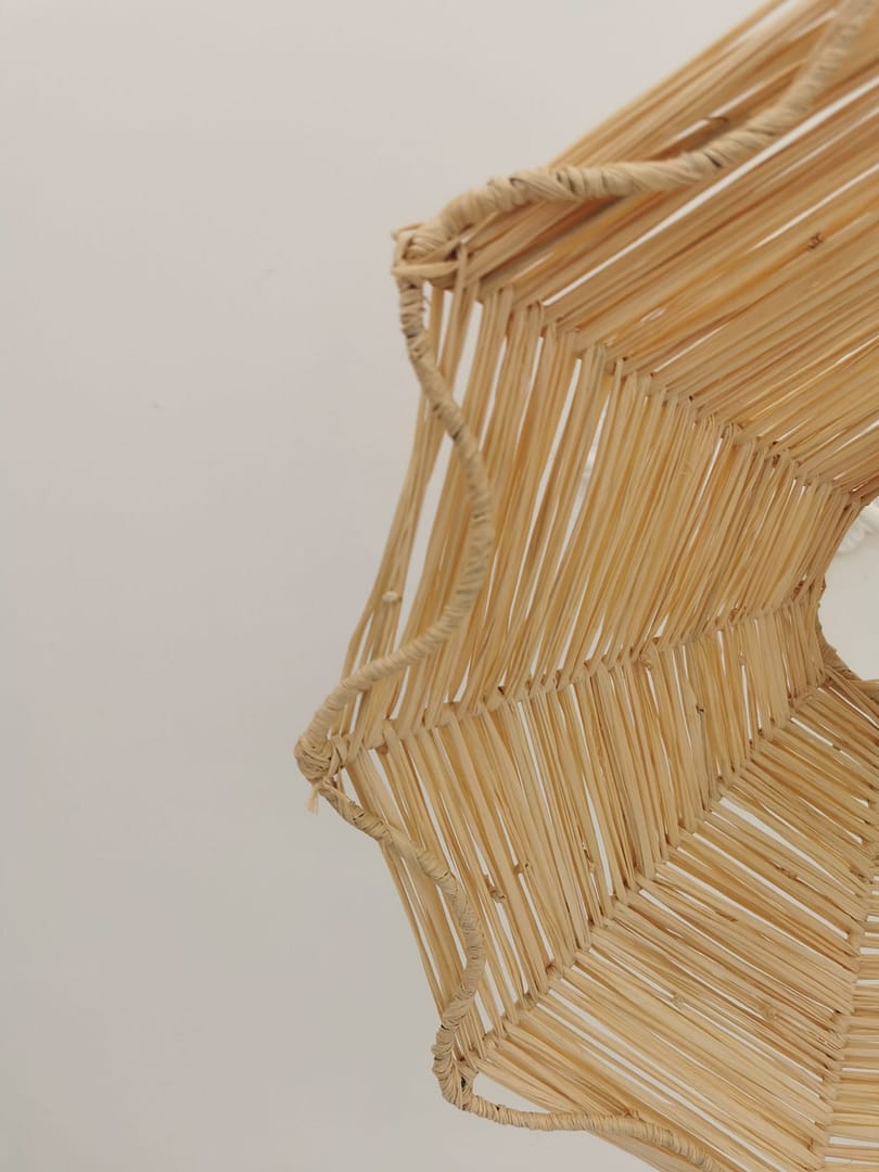Suspension Gustave en Raphia Tressé - 40x10 cm - Fabrication Artisanale Marocaine – Image 4