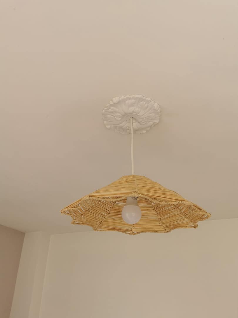 Suspension Gustave en Raphia Tressé - 40x10 cm - Fabrication Artisanale Marocaine – Image 3