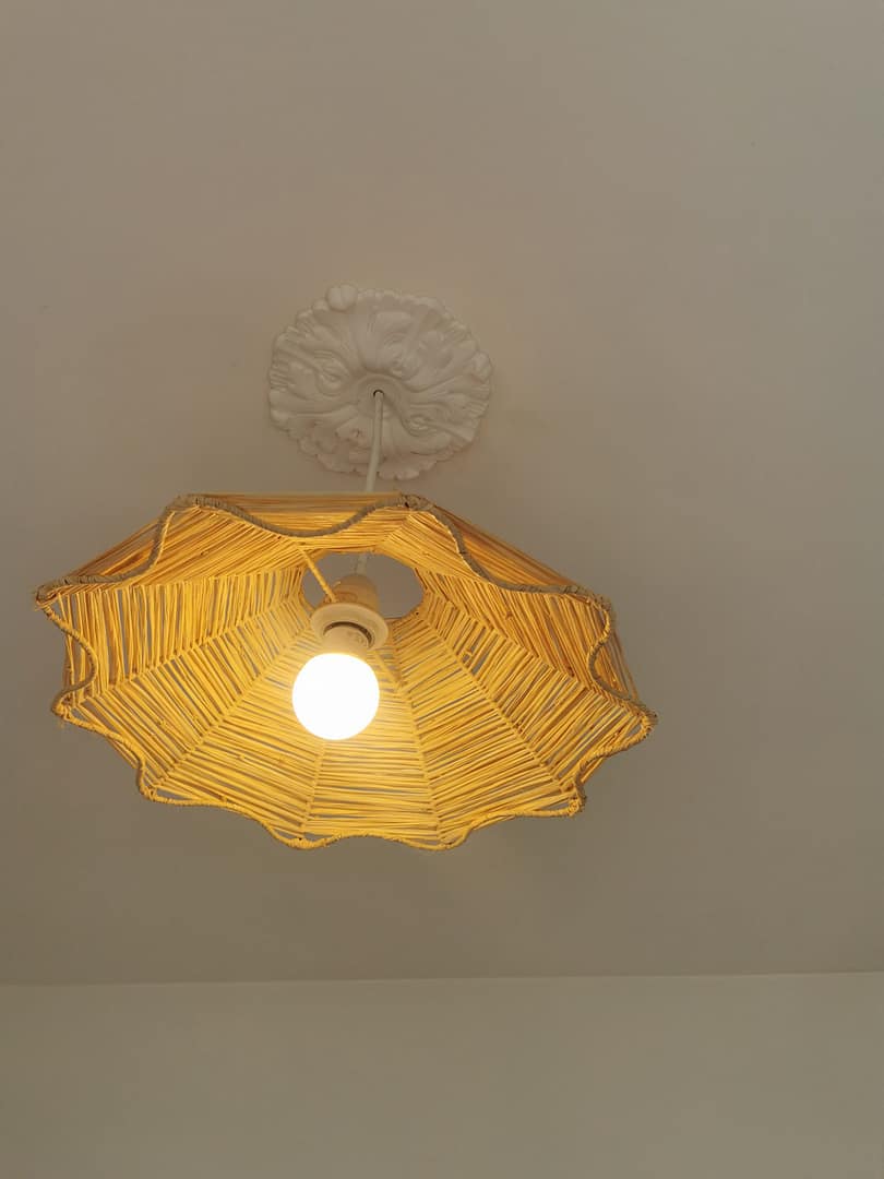 Suspension Gustave en Raphia Tressé - 40x10 cm - Fabrication Artisanale Marocaine – Image 8