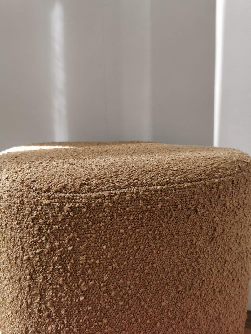 Tabouret tissu Doudou en bouclette - 45x35 cm – Image 3