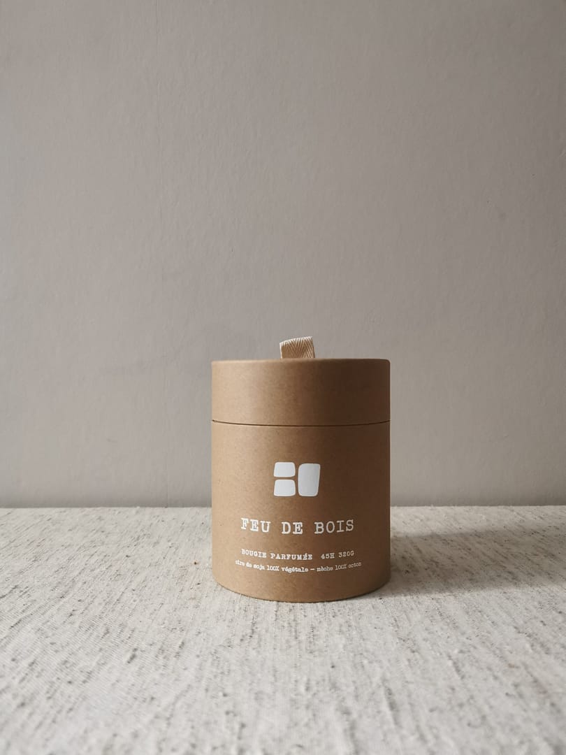 Bougie haut de gamme 100% soja – Feu de Bois - Récipient réutilisable – Image 8